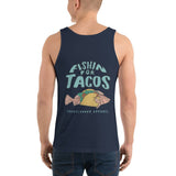 Design of Fishin For Tacos - Men's Tank Top , the colour is