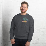 Design of Fishin For Tacos - Unisex Sweatshirt , the colour is