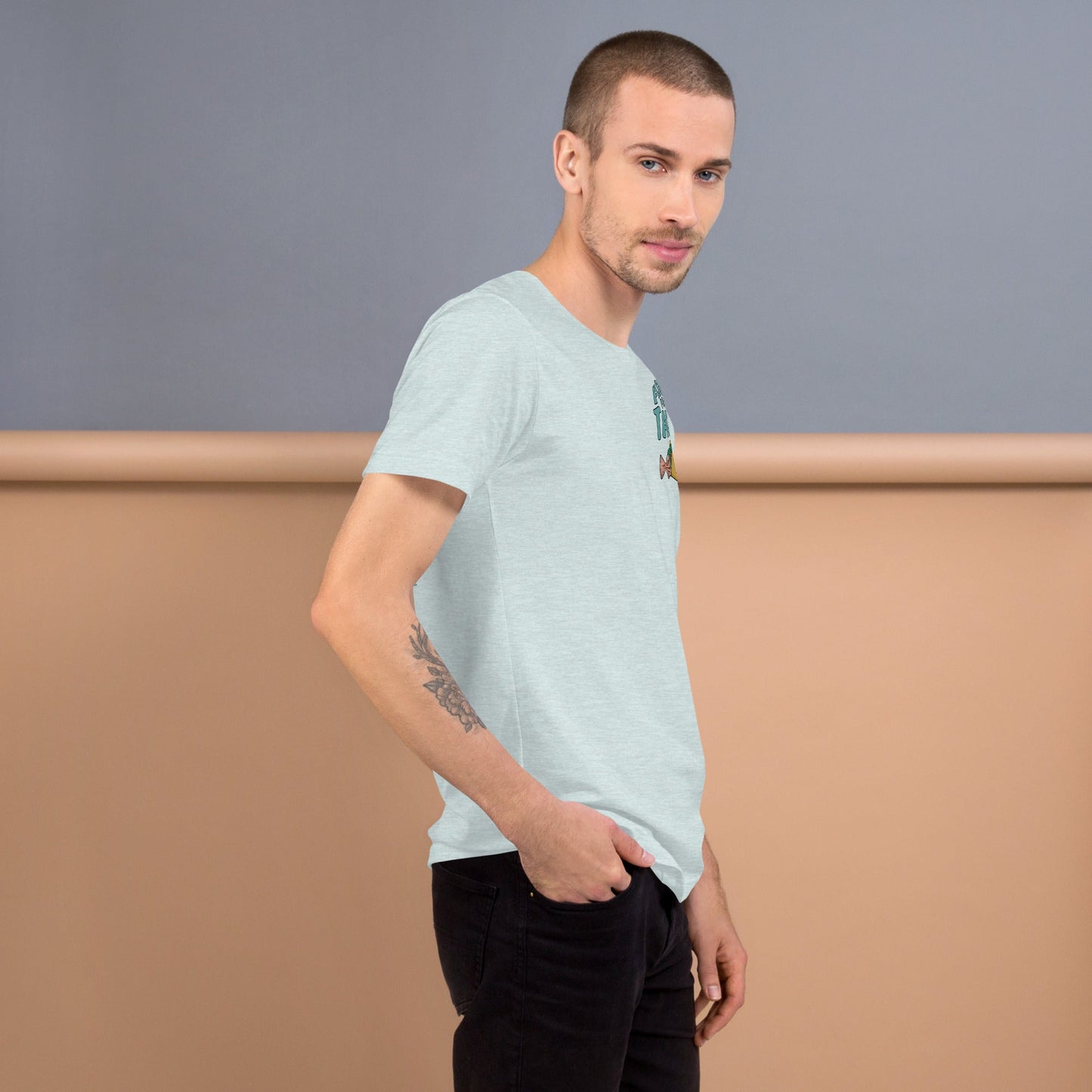 Design of Fishin For Tacos - Unisex t-shirt , the colour is