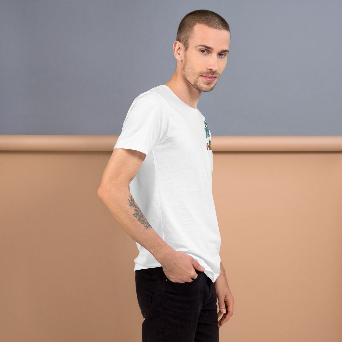 Design of Fishin For Tacos - Unisex t-shirt , the colour is