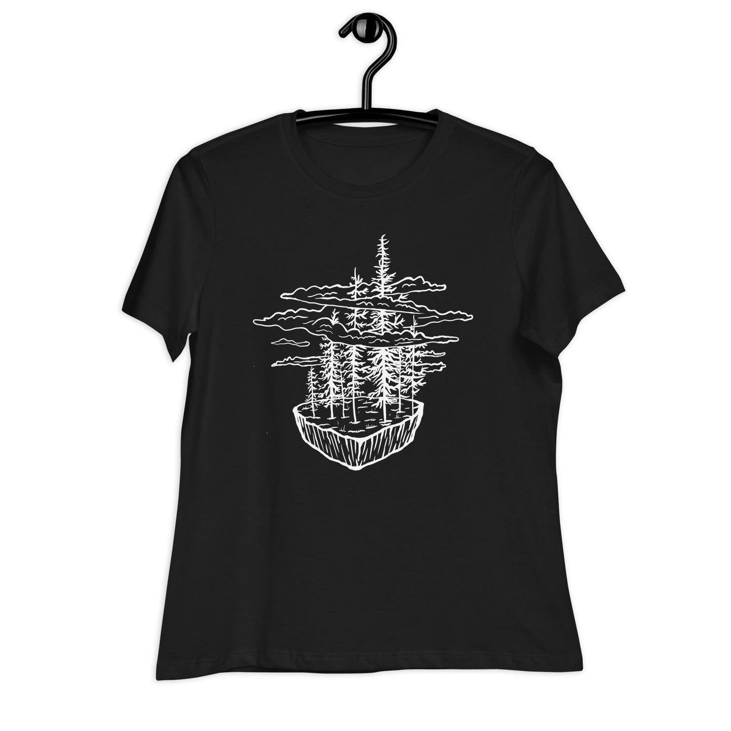 Design of Floating Tree Island - Women's Relaxed T-Shirt , the colour is