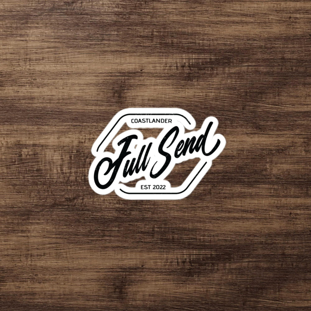 Design of FULL SEND - Bubble-free stickers , the colour is