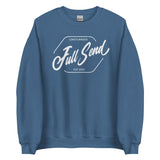Design of FULL SEND - Unisex Sweatshirt , the colour is Indigo Blue