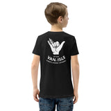Design of Hang Loose - Boom ShakaLaka - Large back design - Youth Short Sleeve T-Shirt , the colour is