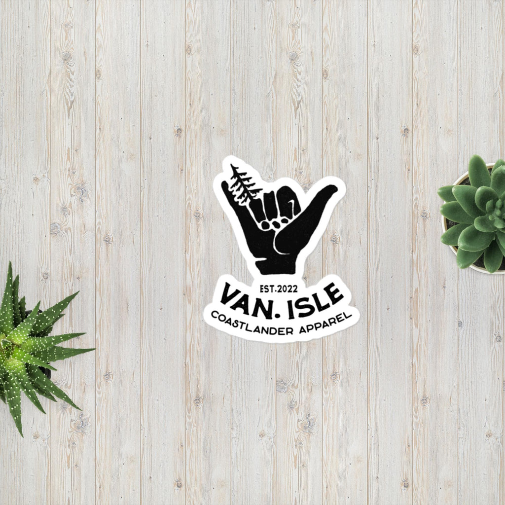 Design of Hang Loose - Vancouver Island - Sticker , the colour is