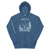 Design of Heli Ya - Unisex Hoodie , the colour is Indigo Blue