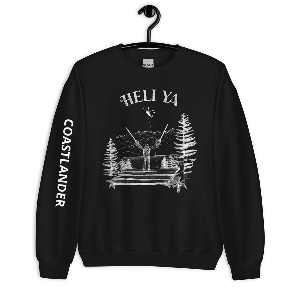 Design of Heli Ya - Unisex Sweatshirt , the colour is Black