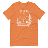 Design of Heli Ya - Unisex t-shirt , the colour is Burnt Orange