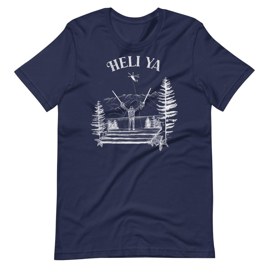 Design of Heli Ya - Unisex t-shirt , the colour is Navy