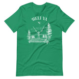 Design of Heli Ya - Unisex t-shirt , the colour is Kelly