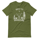 Design of Heli Ya - Unisex t-shirt , the colour is Olive