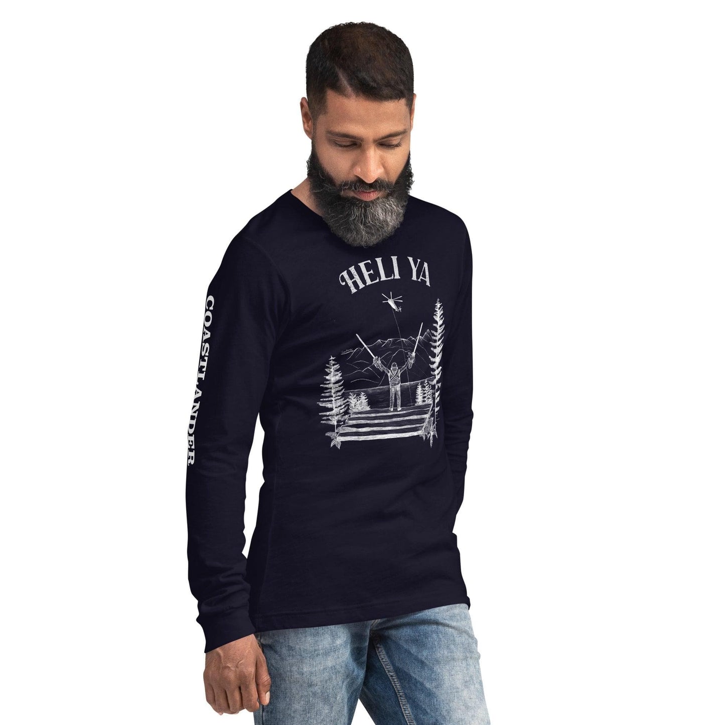 Design of Helli Ya - Unisex Long Sleeve Tee , the colour is