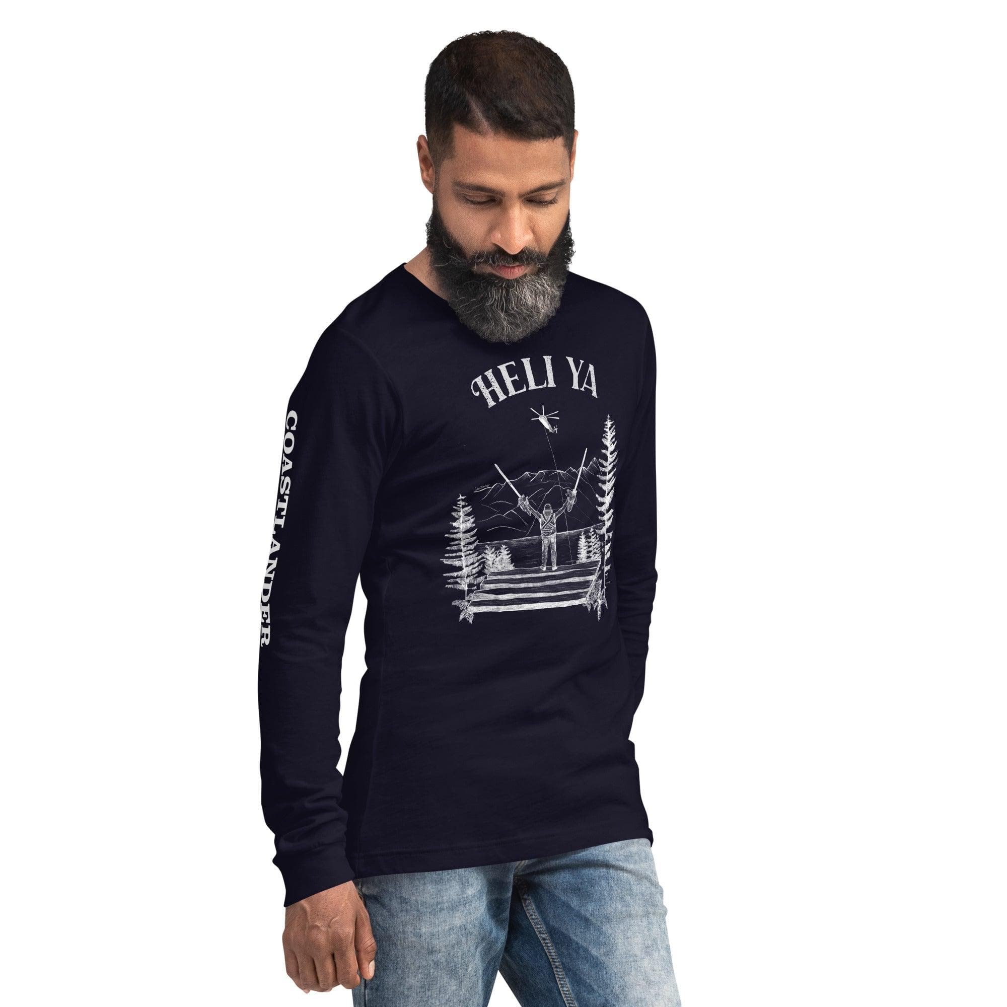 Design of Helli Ya - Unisex Long Sleeve Tee , the colour is