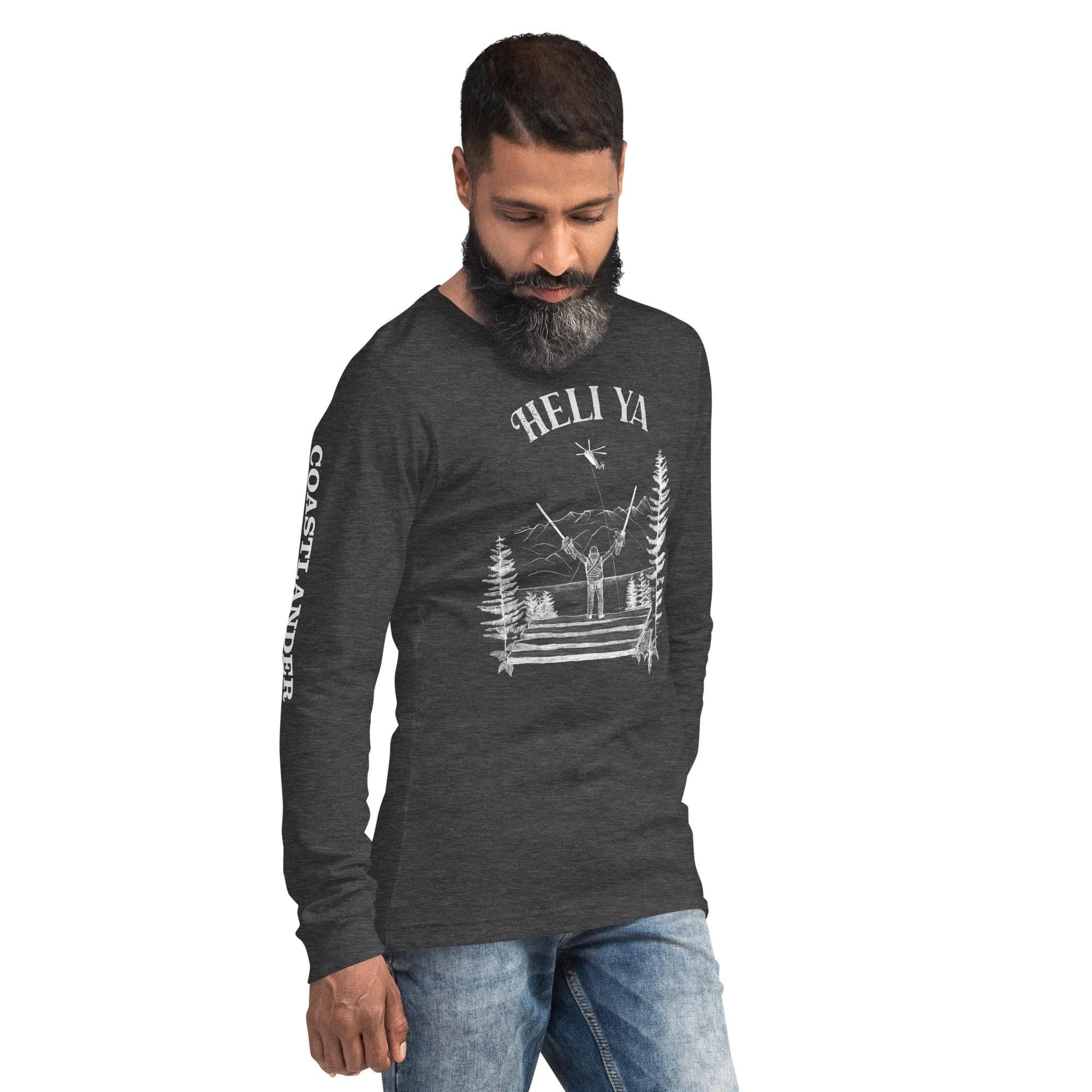 Design of Helli Ya - Unisex Long Sleeve Tee , the colour is