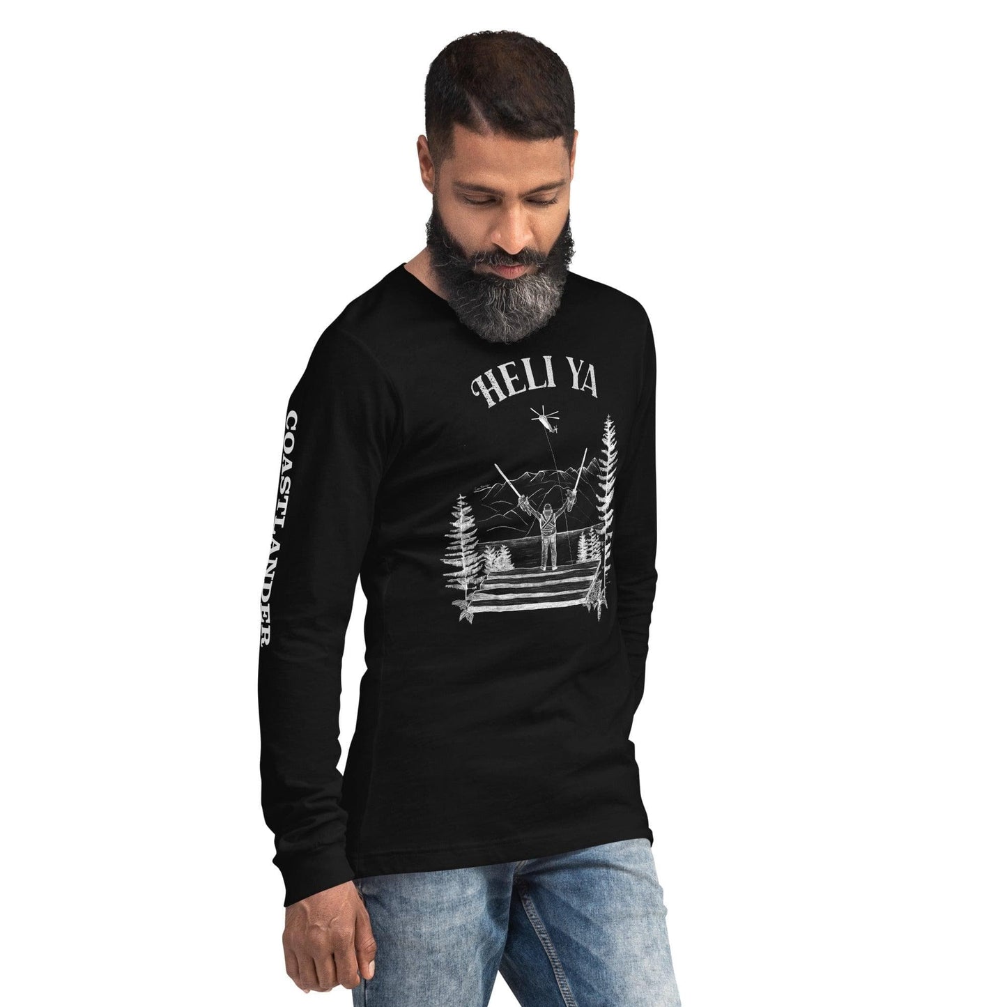 Design of Helli Ya - Unisex Long Sleeve Tee , the colour is
