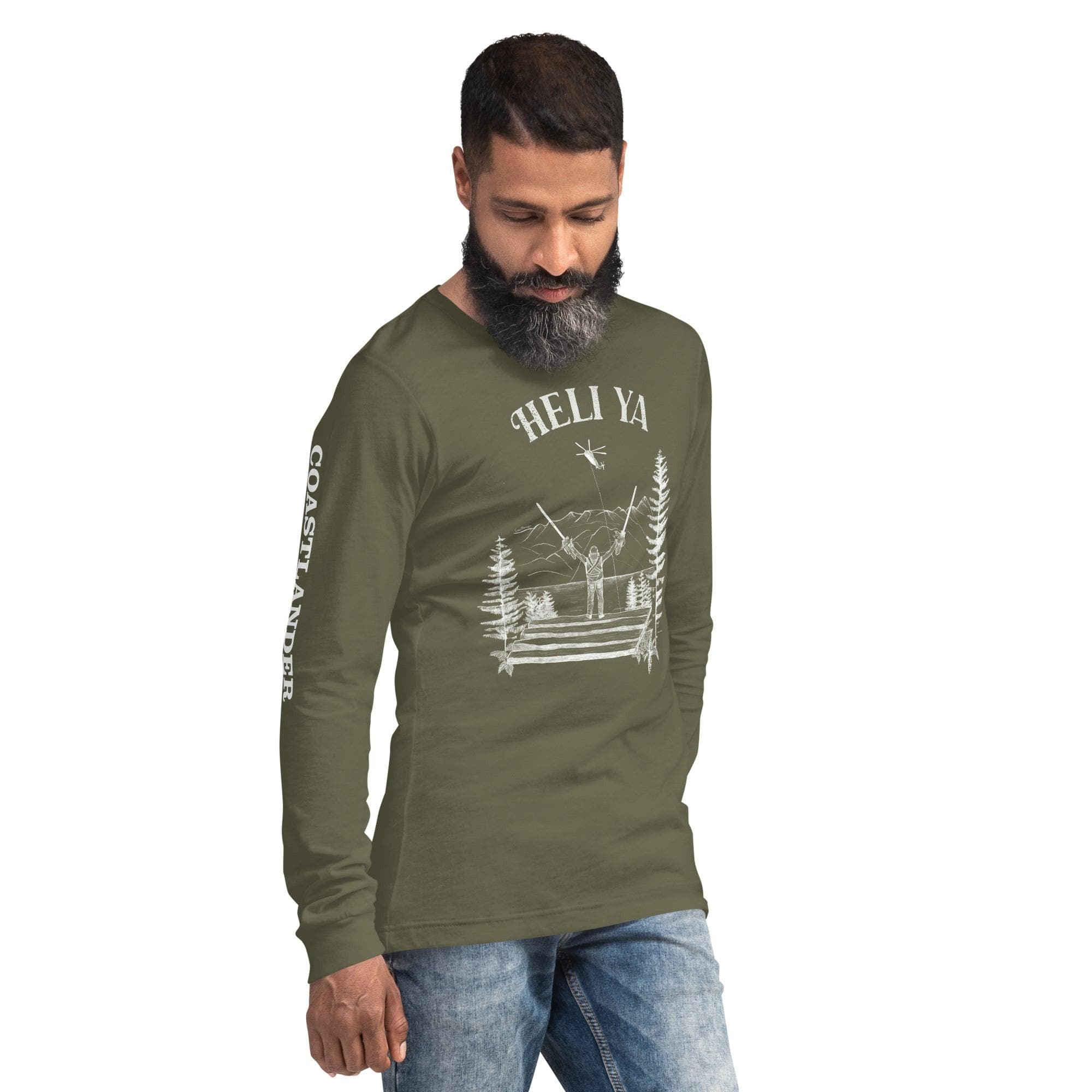 Design of Helli Ya - Unisex Long Sleeve Tee , the colour is