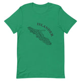 Design of ISLANDER Axe in Stump - Unisex t-shirt , the colour is Kelly