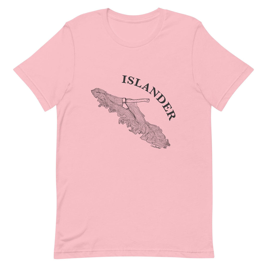 Design of ISLANDER Axe in Stump - Unisex t-shirt , the colour is Pink