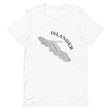 Design of ISLANDER Axe in Stump - Unisex t-shirt , the colour is White