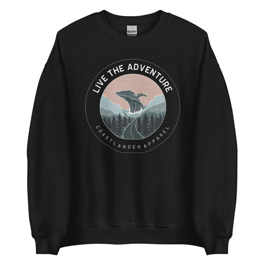 Live The Adventure - Whale - Unisex Sweatshirt - Coastlander