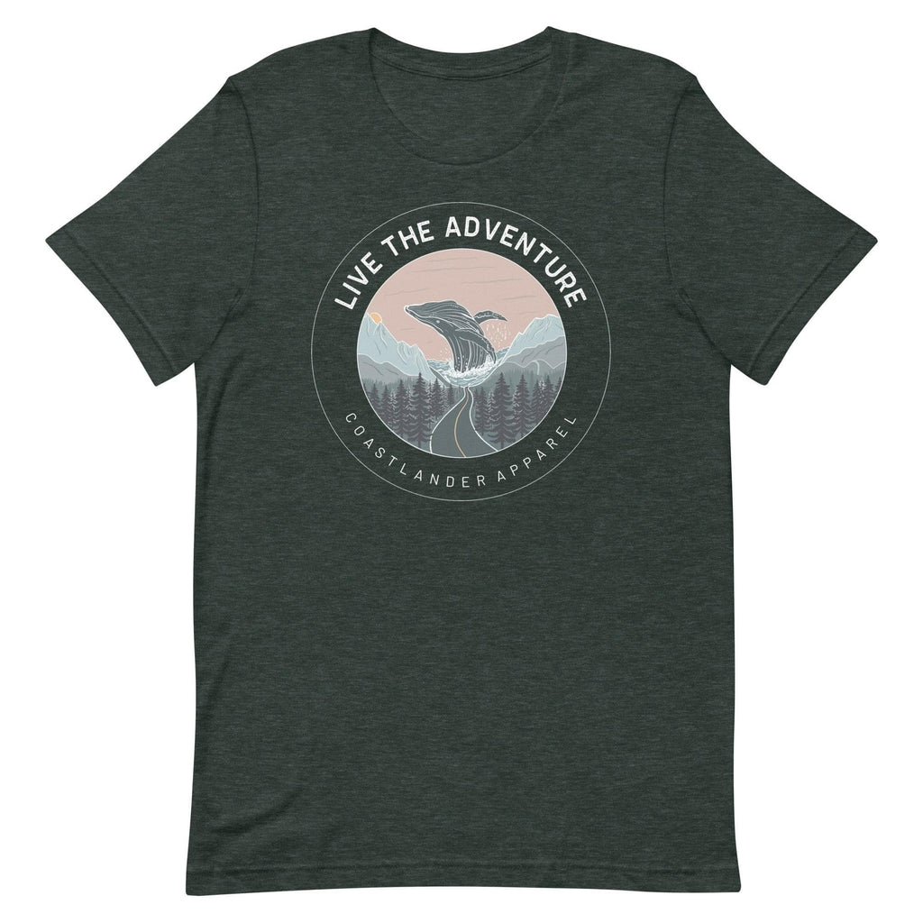 Live The Adventure Whale - Unisex t-shirt - Coastlander