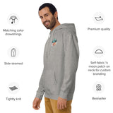 Design of Lucky Lager Scenery Design - Unisex Hoodie , the colour is