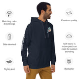 Design of Lucky Lager Scenery Design - Unisex Hoodie , the colour is