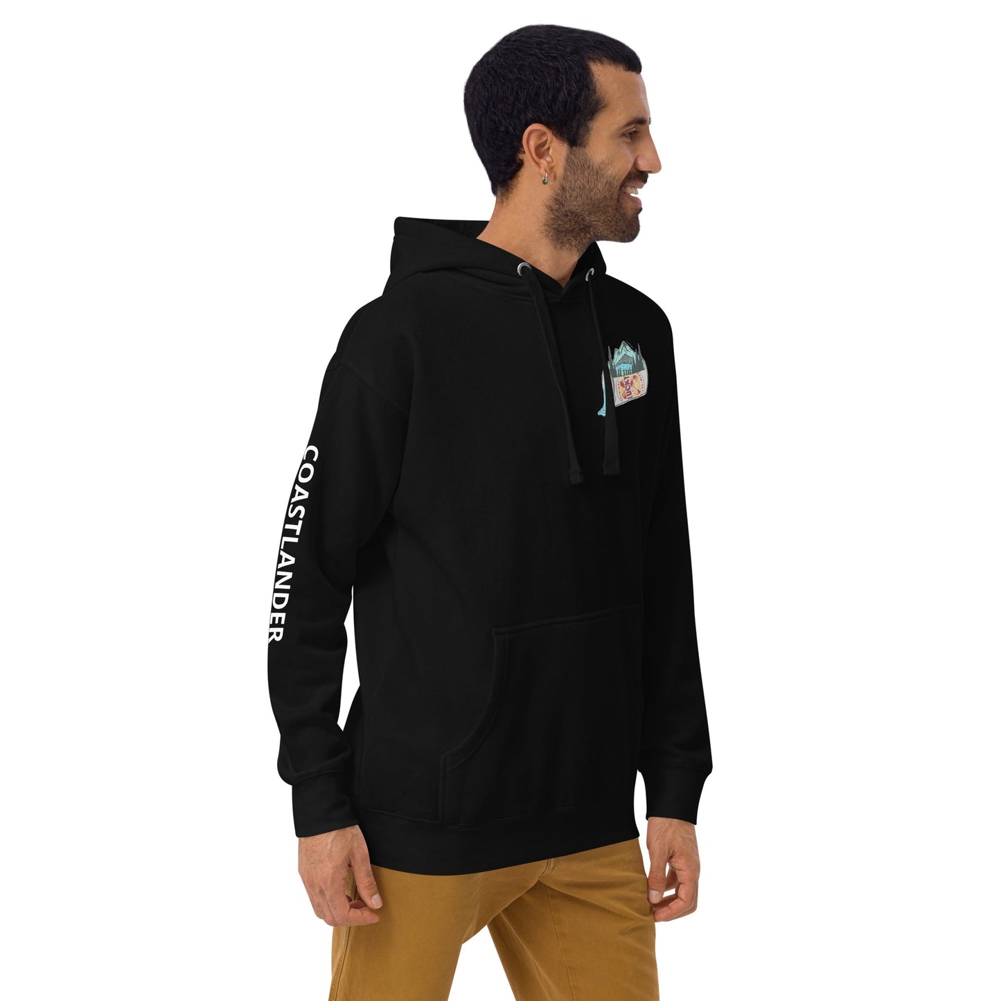 Design of Lucky Lager Scenery Design - Unisex Hoodie , the colour is