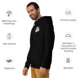 Design of Lucky Lager Scenery Design - Unisex Hoodie , the colour is
