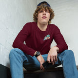 Design of Lucky Lager Scenery Design - Unisex Long Sleeve Tee , the colour is