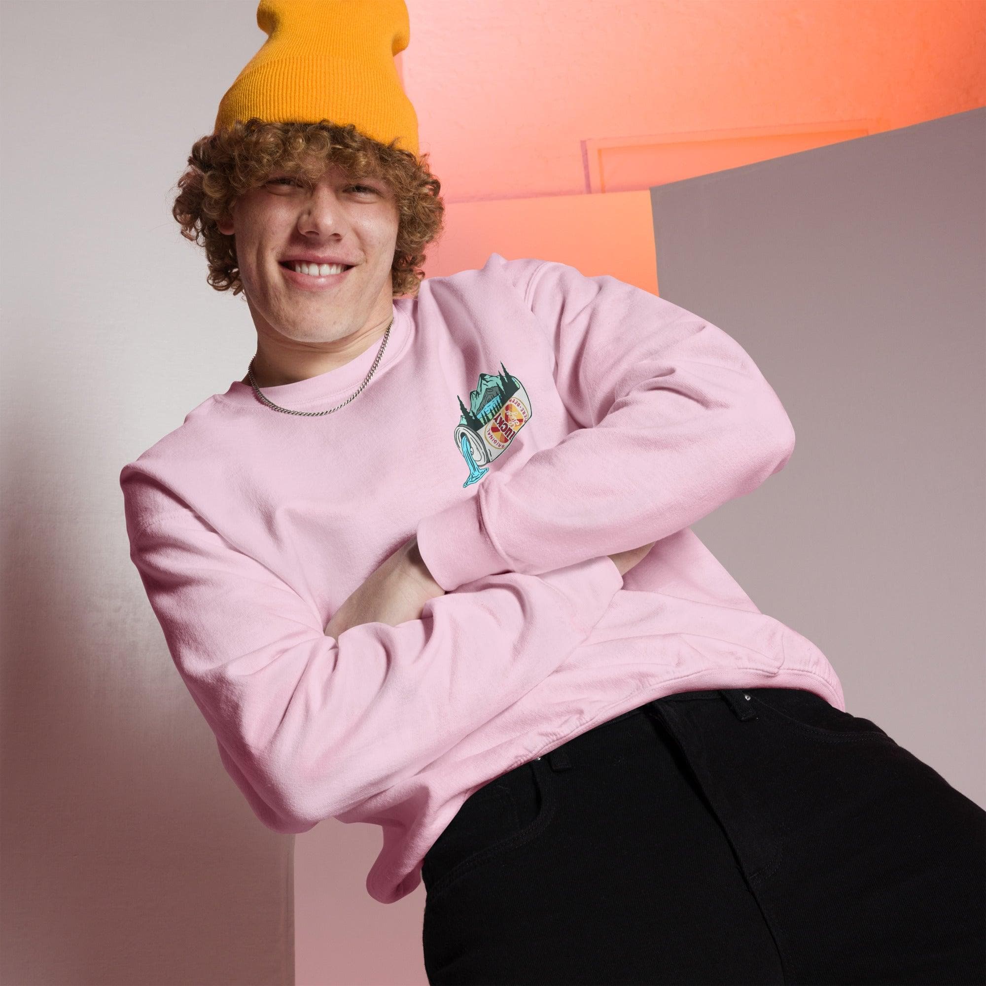 Design of Lucky Lager Scenery Design - Unisex Sweatshirt , the colour is