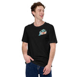 Design of Lucky Lager Scenery Design - Unisex t-shirt , the colour is