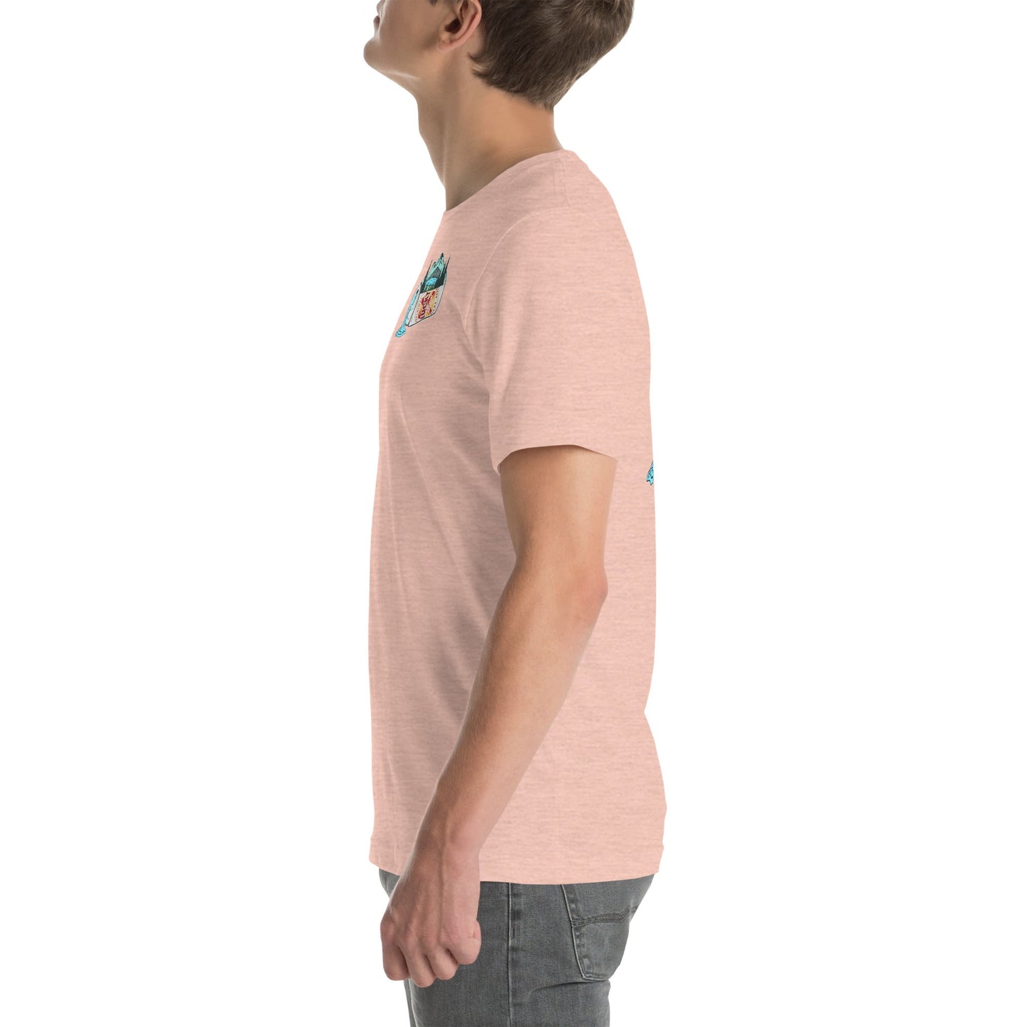 Design of Lucky Lager Scenery Design - Unisex t-shirt , the colour is