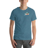 Design of Lucky Lager Scenery Design - Unisex t-shirt , the colour is
