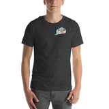 Design of Lucky Lager Scenery Design - Unisex t-shirt , the colour is