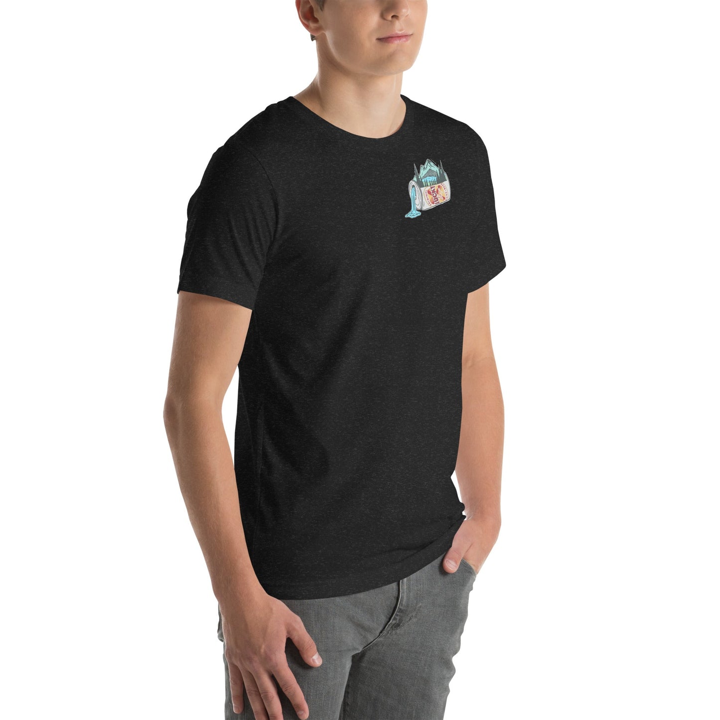 Design of Lucky Lager Scenery Design - Unisex t-shirt , the colour is