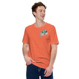 Design of Lucky Lager Scenery Design - Unisex t-shirt , the colour is
