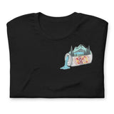 Design of Lucky Lager Scenery Design - Unisex t-shirt , the colour is