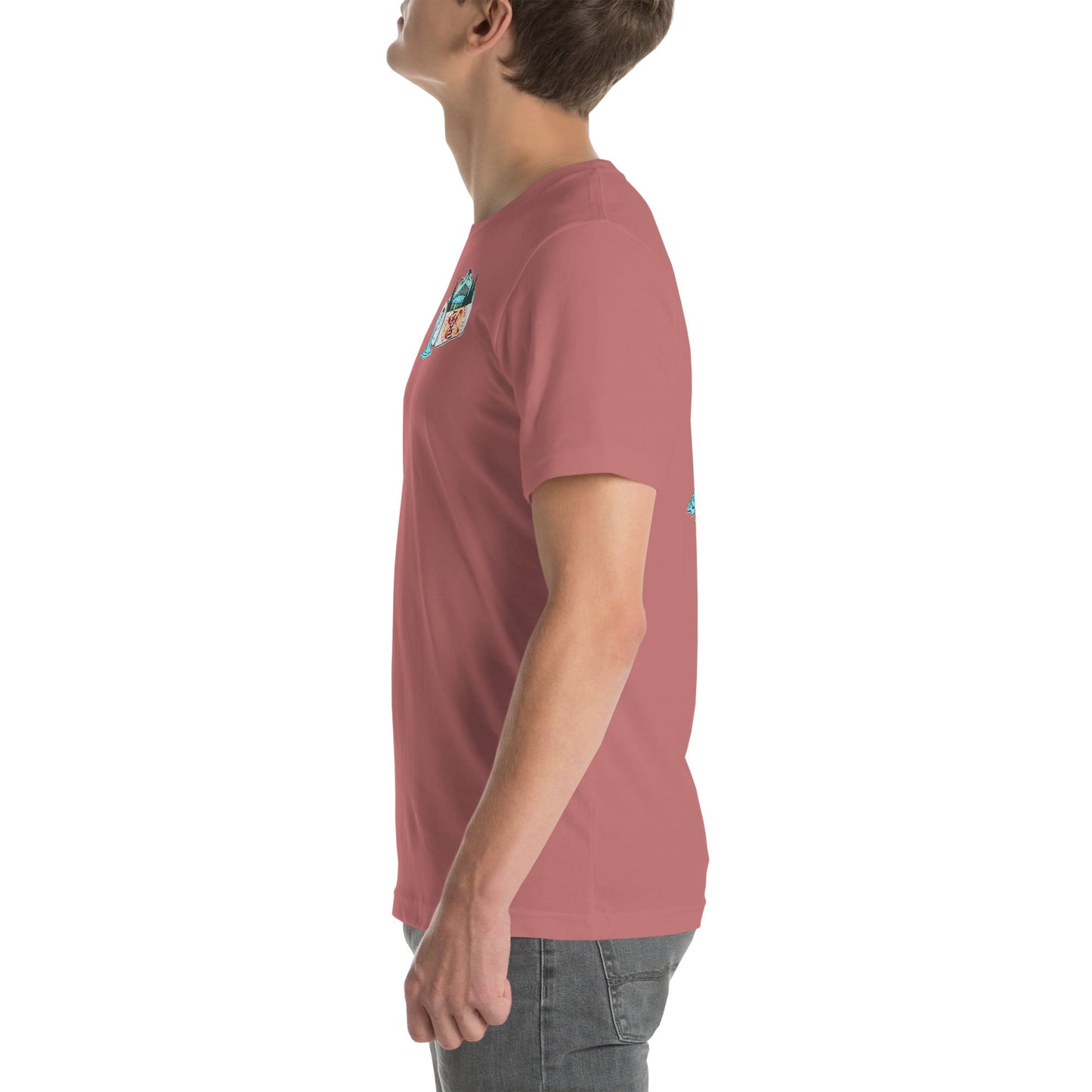 Design of Lucky Lager Scenery Design - Unisex t-shirt , the colour is