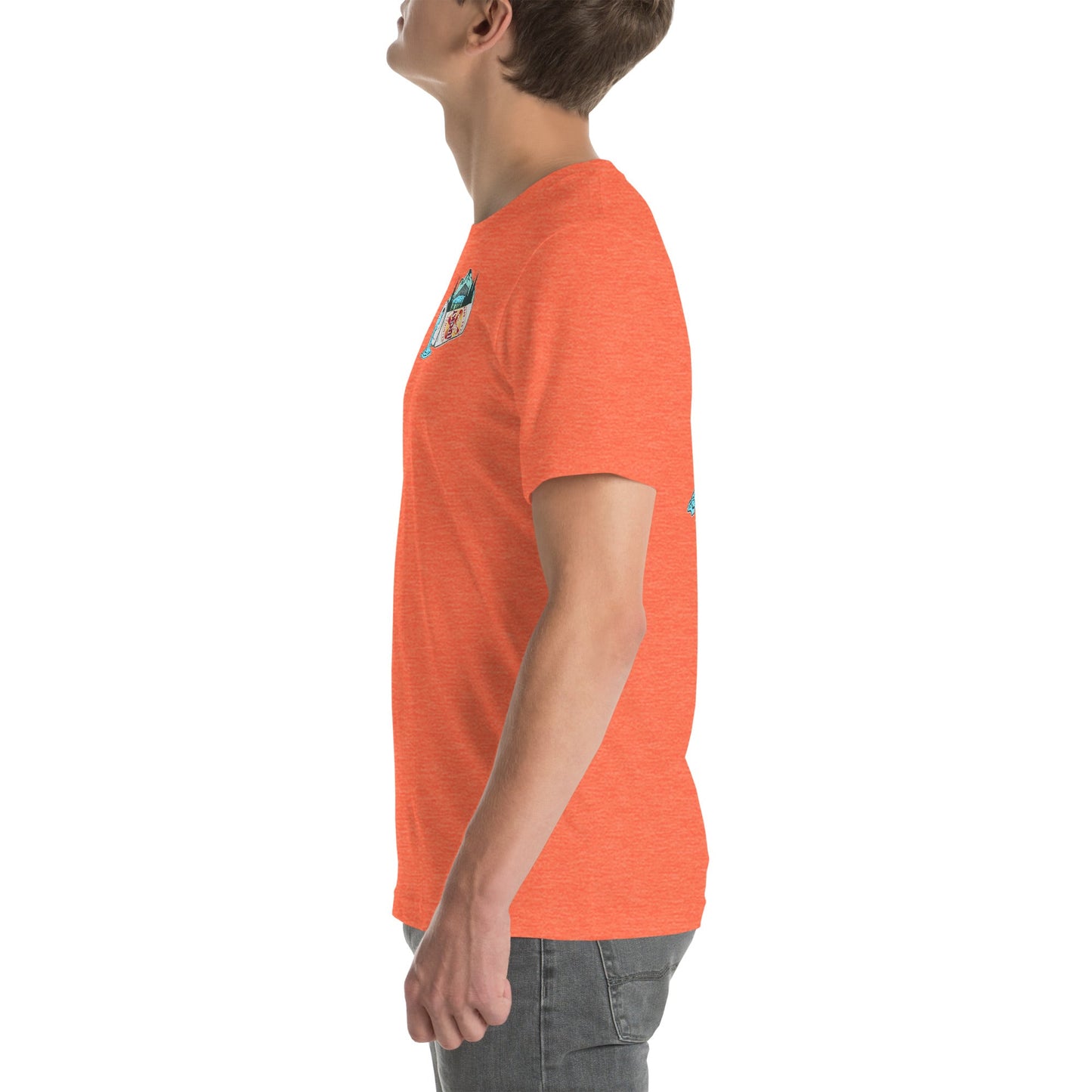 Design of Lucky Lager Scenery Design - Unisex t-shirt , the colour is