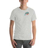 Design of Lucky Lager Scenery Design - Unisex t-shirt , the colour is