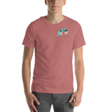 Design of Lucky Lager Scenery Design - Unisex t-shirt , the colour is
