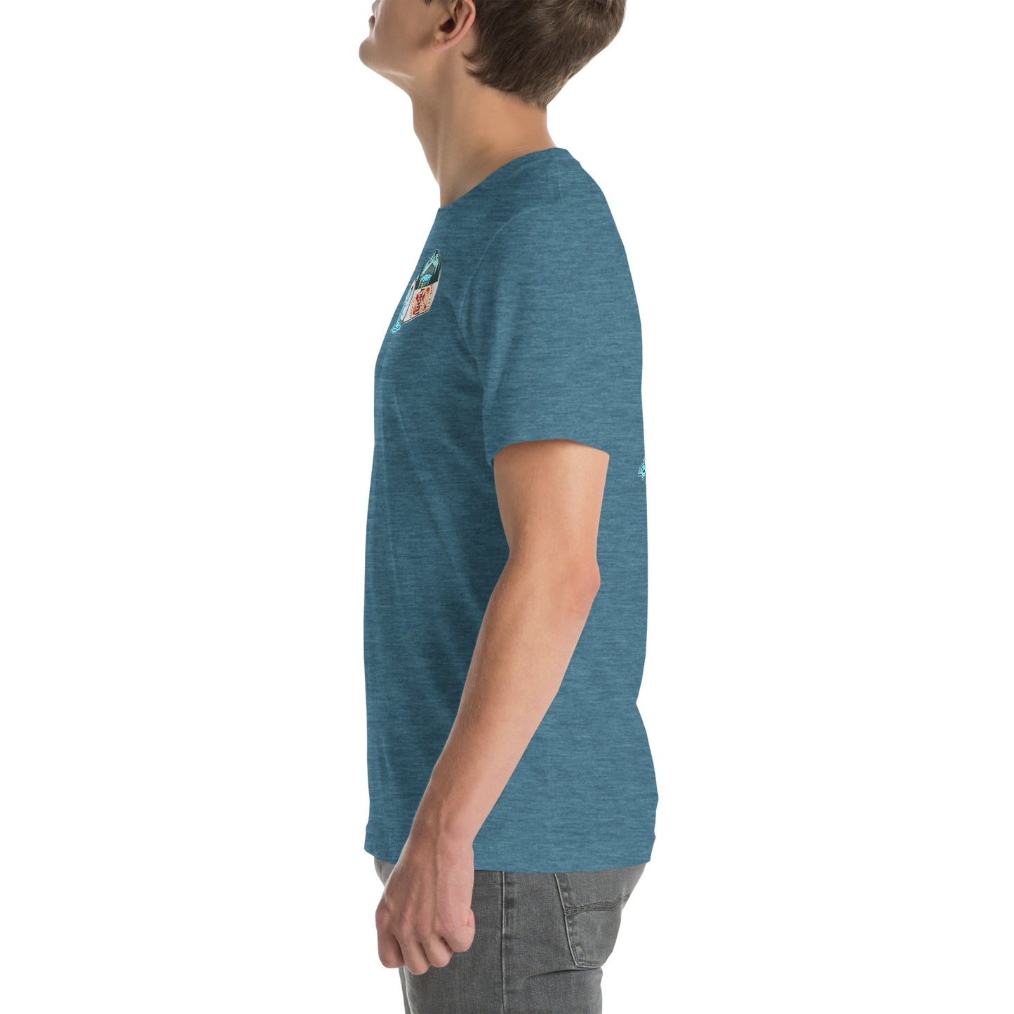 Design of Lucky Lager Scenery Design - Unisex t-shirt , the colour is