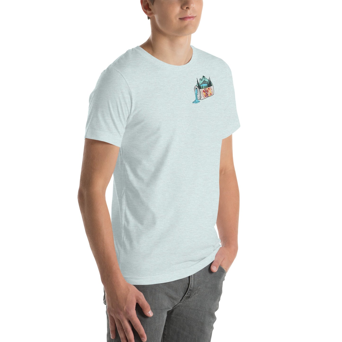 Design of Lucky Lager Scenery Design - Unisex t-shirt , the colour is