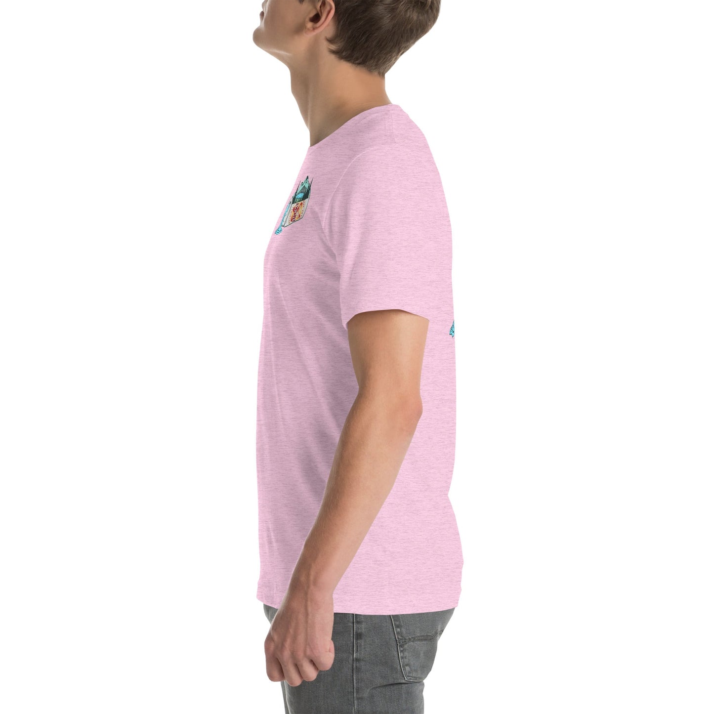 Design of Lucky Lager Scenery Design - Unisex t-shirt , the colour is