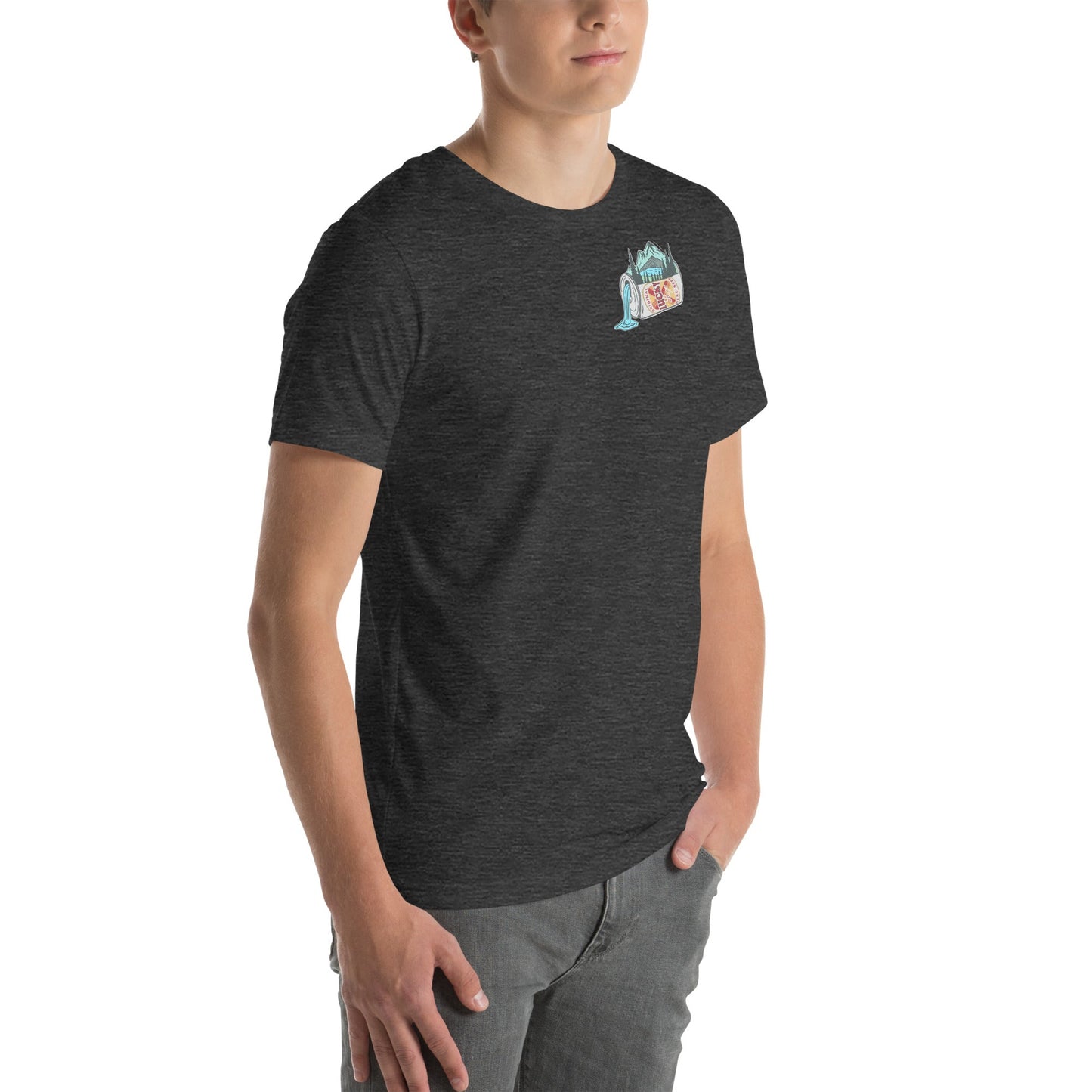 Design of Lucky Lager Scenery Design - Unisex t-shirt , the colour is