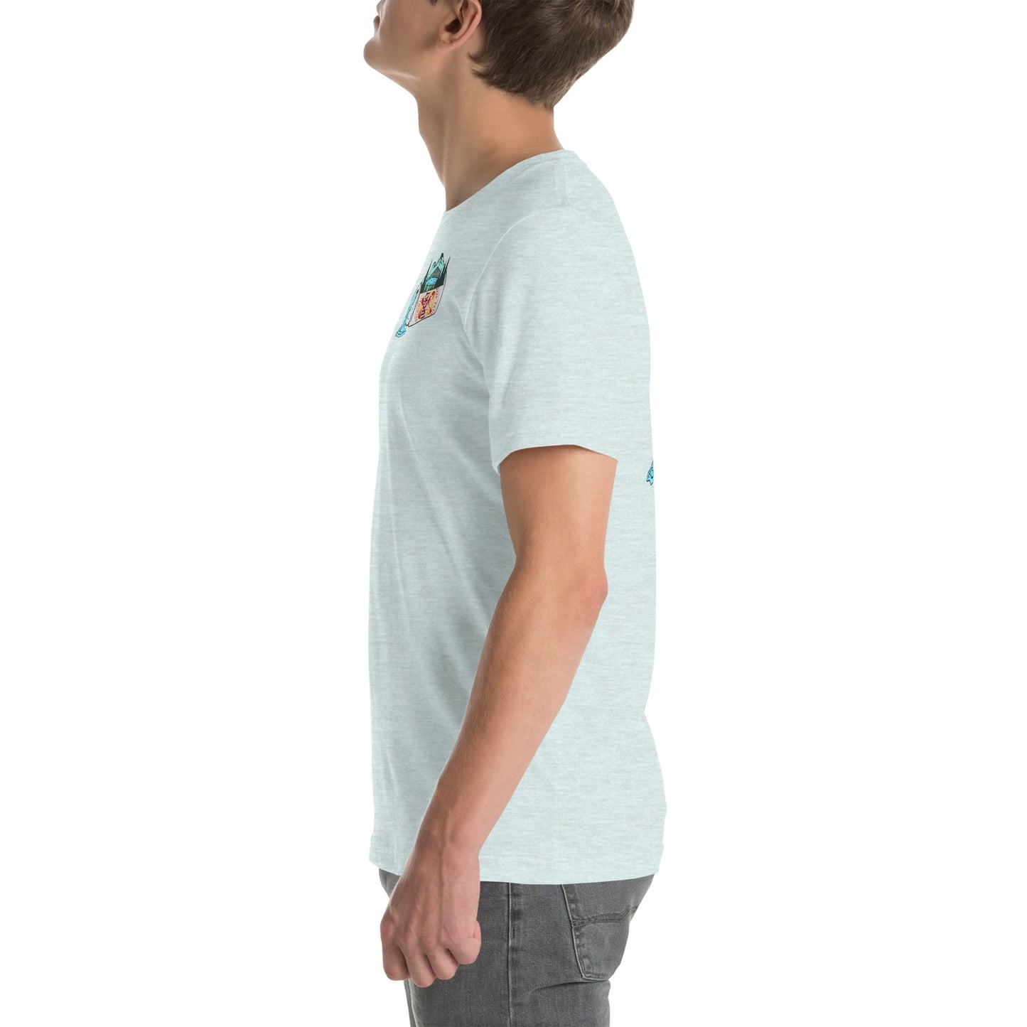 Design of Lucky Lager Scenery Design - Unisex t-shirt , the colour is