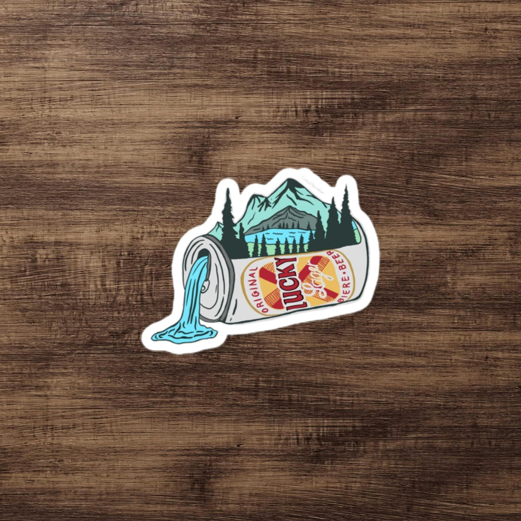Design of Lucky Lager Scenery/Nature Design - Sticker , the colour is