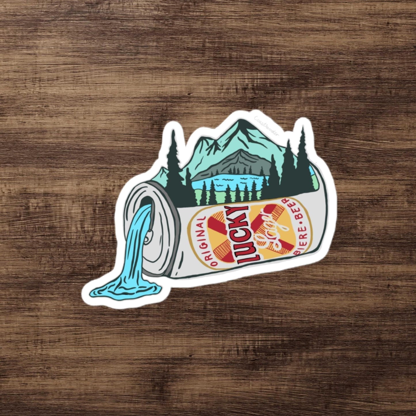 Design of Lucky Lager Scenery/Nature Design - Sticker , the colour is