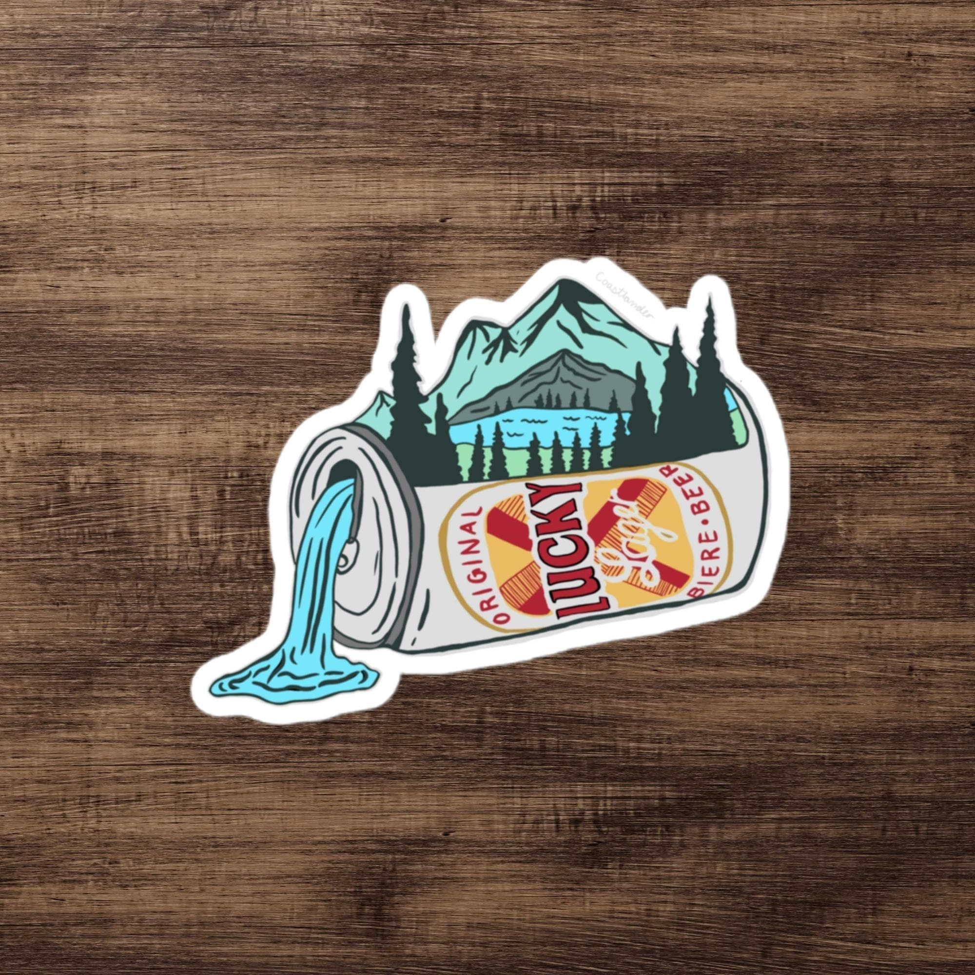 Design of Lucky Lager Scenery/Nature Design - Sticker , the colour is